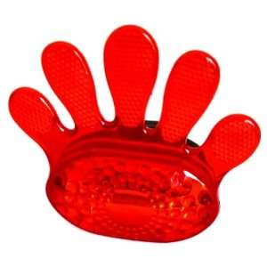  Red Hand Shaped Blinking LED Bicycle Safety Light: Pet 