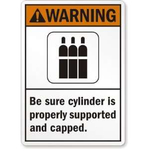  Warning (ANSI) Be Sure Cylinder is Properly Supported and 