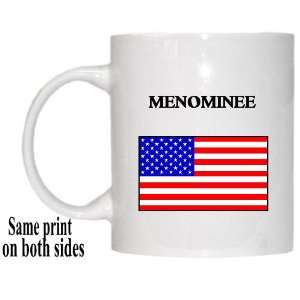  US Flag   Menominee, Michigan (MI) Mug 