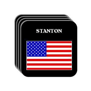  US Flag   Stanton, California (CA) Set of 4 Mini Mousepad 