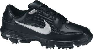 NEW 2012 Nike Air Rival Golf Shoes BLACK/MEDIUM GREY/MTLC SILVER 