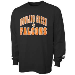  adidas Bowling Green State Falcons Black Rally Long Sleeve T shirt 