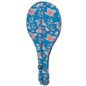  Tennis Racquet Cover (Floral)   Green/Pink Sports 