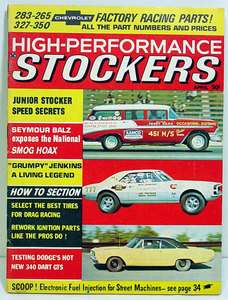 Vintage Hi Performance Stockers Magazine April 1968  