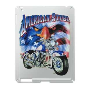  iPad 2 Case Silver of American Steel Eagle US Flag and 