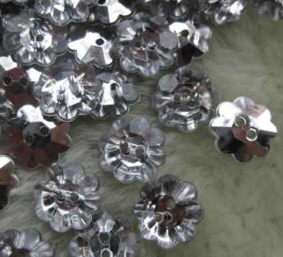 100x Clear Acryl Buttons/Craft/beads/Sewing 12mm F289  