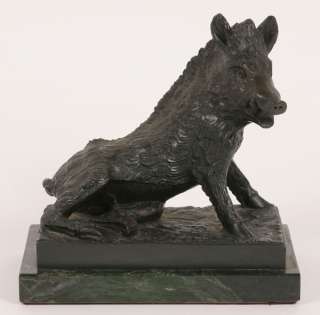Lovely Joseph Victor Chemin French Bronze Wild Boar  
