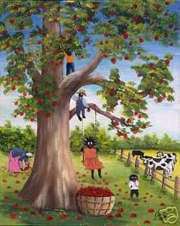 PAINTING PATTERN #33   Apple Tree   Kids & Cows  