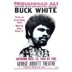   Ali in Buck White 1969 14 x 22 Vintage Style Poster 