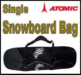 Atomic Single 170cm Snowboard Bag (Black w/ Logo) NEW   