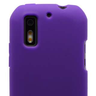 bright purple soft silicone gel rubber skin case cover for sprint 