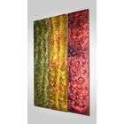   Green, Yellow and Purple Abstract Design. Large Metal Wall Sculpture