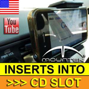 HANDS FREE iPhone 4/3GS Car Mount CD Cell Phone Kit!  