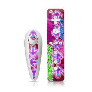  Dance Arcade Pink Design Nintendo Wii Nunchuk + Remote 