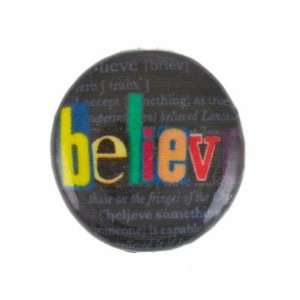  21mm Believe Decoupage Bead Arts, Crafts & Sewing