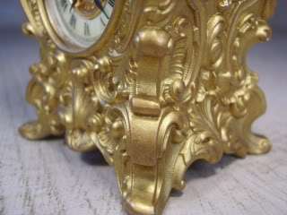 Antiique Gilded Ansonia Carriage Clock ,  