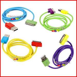 Wholesale 50PCS USB Sync Color Cable for iPhone 4 3GS  