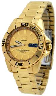 Seiko 5 Sports SNZE14 Gold Tone 100M Automatic Watch  