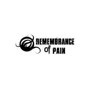  REMEMBRANCE OF PAIN BAND WHITE LOGO VINYL DECAL STICKER 