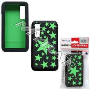   BEHOLD T919 GREEN STARS BLACK SILICONE SKIN COVER 