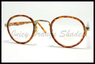   VINTAGE Small ROUND Eyeglasses for Men/Women TURTLE SHELL New  