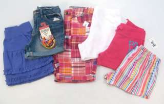 GIRLS SIZE 8 JUSTICE GAP NEW NWT LOT CLOTHES SHORT SHIRT SKIRT SPRING 