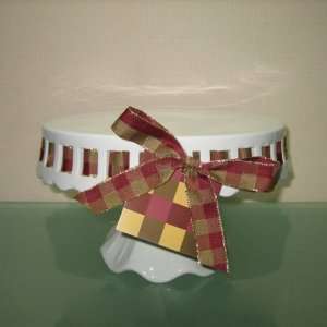  RIBBON HARVEST 12 FOOTED CAKE STAND: Home & Kitchen