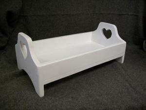 HANDCRAFTED BABY BED FITS AMERICAN GIRL DOLL FURNITURE  