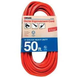   Woods Wire 627 Extension Cord 100 13a 14/3 Orange (1EA): Electronics