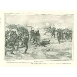  1898 Print Revolutionary War Battle of Princeton 