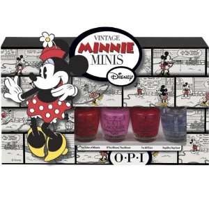 Opi Vintage Minnie Minis 1/8 Oz 3.75 Ml 4 Pcs Beauty