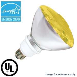   Compact Fluorescent 23w Yellow PAR38 Bug Light Bulb