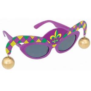  Lets Party By Amscan Mardi Gras   Jester Glasses 
