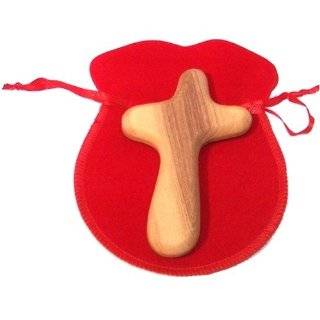  Olive wood Comforting or healing Cross engraved with Crown 