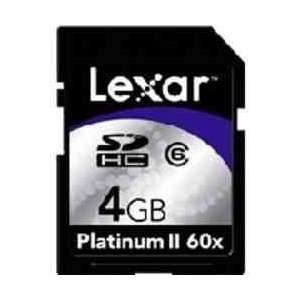  Lexar Platinum II SDHC Card 4 GB