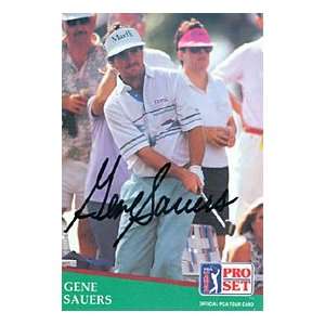  Gene Sausers Autographed / Signed 1990 ProSet No.13 Golf 