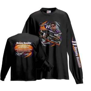  Denny Hamlin Pure Fan Long Sleeve T Shirt Sports 