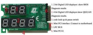 Bit Notebook Mini PCI PCI E LPC Diagnostic Post Card  
