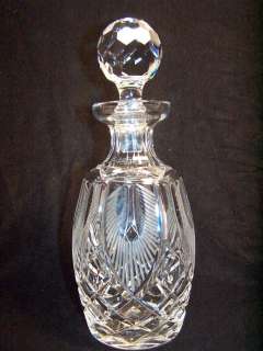 Rare Signed Waterford Crystal Decanter WAT31 _ Thistle & Criss Cross 