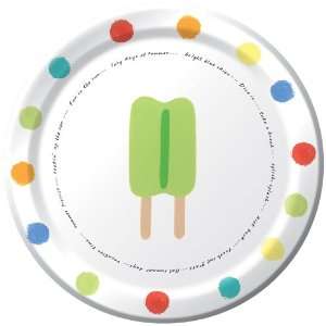  Summer Fun Paper Dessert Plates   Icons: Toys & Games