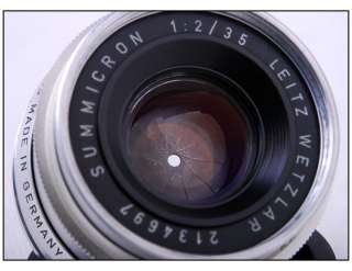 EX+* 8 Element* Leica Summicron M 35mm f/2 *Germany* 35/F2  