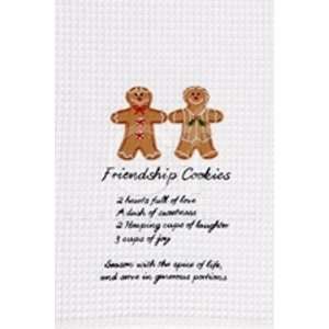   Kitchen Towel, Gingerbread Men with Friendship Recipe: Home & Kitchen