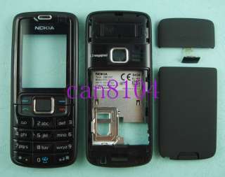 New Full Black housing cover For Nokia 3110c 3110 + keypad  