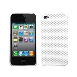   4G Mesh Back Cover Plastic Hard Case / Shell   White by Don Accessory