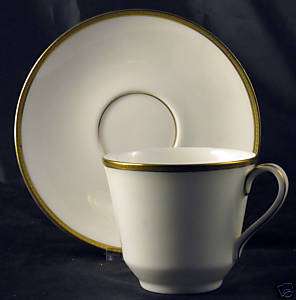 Royal Doulton Delacourt Gold White Cup and Saucer NEW  