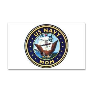 38.5 x24.5 Wall Vinyl Sticker US Navy Mom Bald Eagle Anchor and Ship