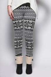 Buy the Cassie Fairisle Design Knitted Leggings on http//new.boohoo 