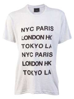 Nyc Paris London Hk Tokyo La Nyc Font T Shirt   American Rag 