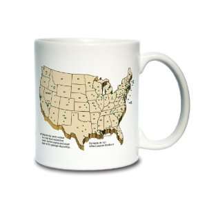 Nuclear Waste Locations Coffee Mug