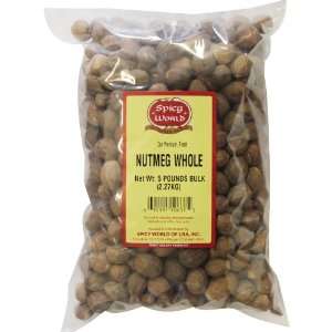   World Whole Nutmeg Bulk, 5 Pounds:  Grocery & Gourmet Food